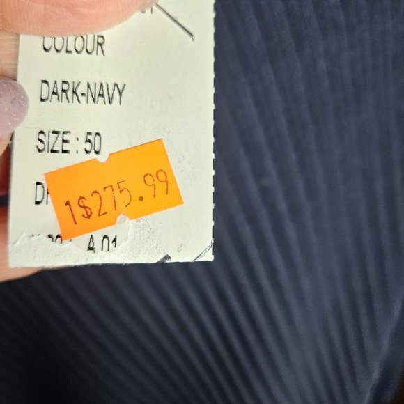 Gorgeous Dress Dark Navy by Verda Code 430101+ Gorgeous Necklace 2XL New Tag On - Picture 6 of 12